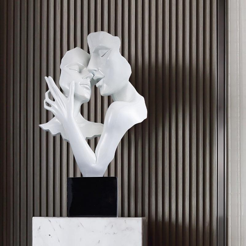 Heart-to-heart Statue Abstract Sculpture Big Decorations Simple - Pacisia