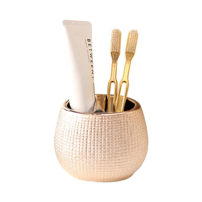 Home Bathroom Rose Gold Ceramic Cleaning Kit - Pacisia