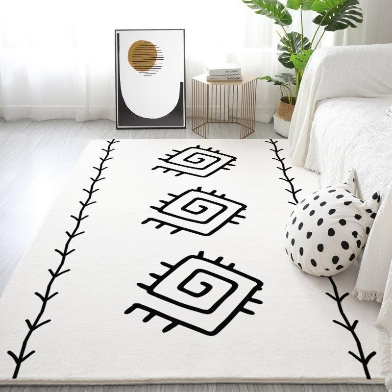 Home Bedroom Door Printed Non-slip Carpet - Pacisia