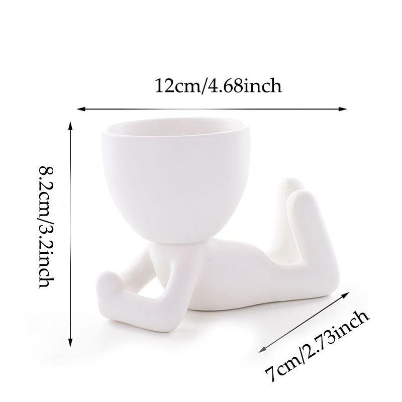 Home Ceramics Little People Succulent Vase Creative Desktop Art Crafts Decoration - Pacisia