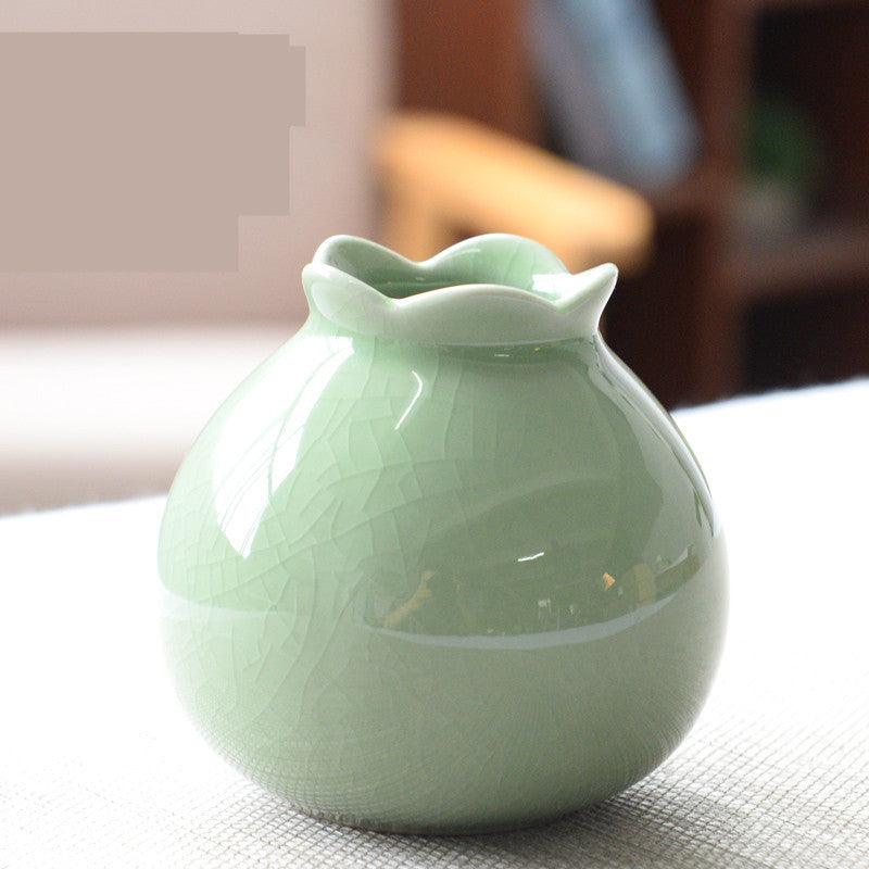 Home Living Room Modern Creative Small Celadon Vase - Pacisia