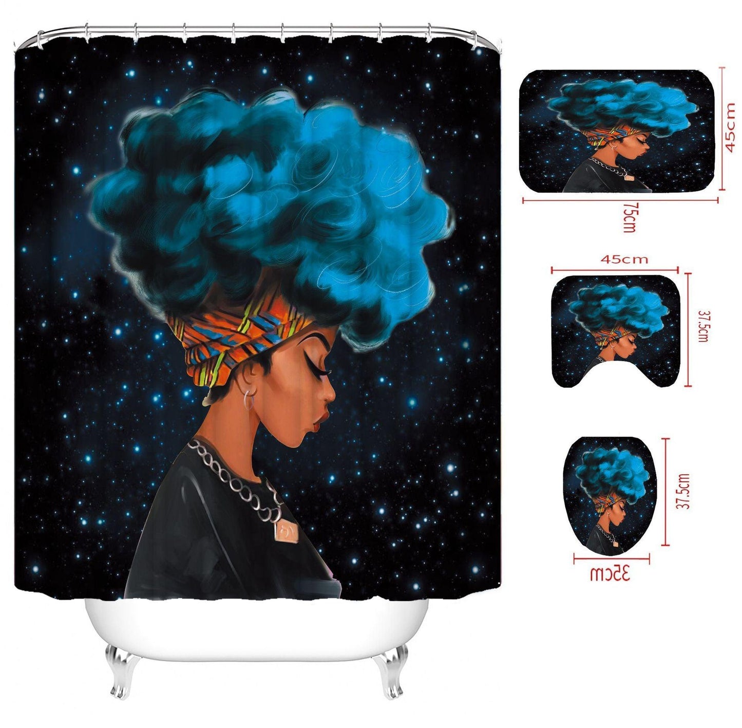 Home Waterproof Shower Curtain Polyester Shower Curtain - Pacisia