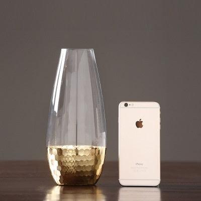 Honeycomb Glass Vase Transparent - Pacisia
