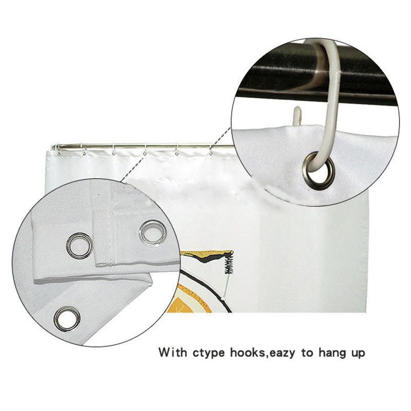 Hot Selling Polyester 3D Digital Printing Waterproof Shower Curtain - Pacisia