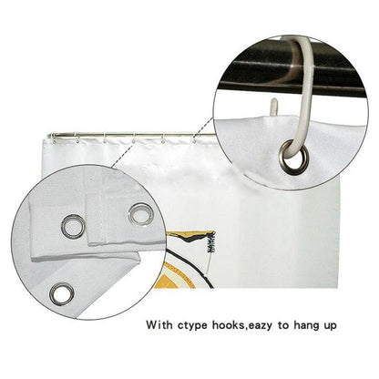 Hot Selling Polyester 3D Digital Printing Waterproof Shower Curtain - Pacisia
