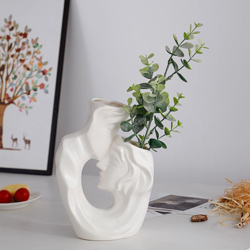 Household Figures Vase Ceramic Crafts Ornaments - Pacisia