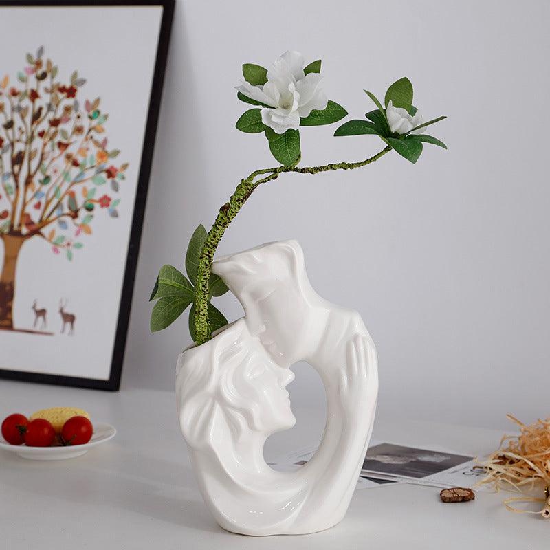 Household Figures Vase Ceramic Crafts Ornaments - Pacisia