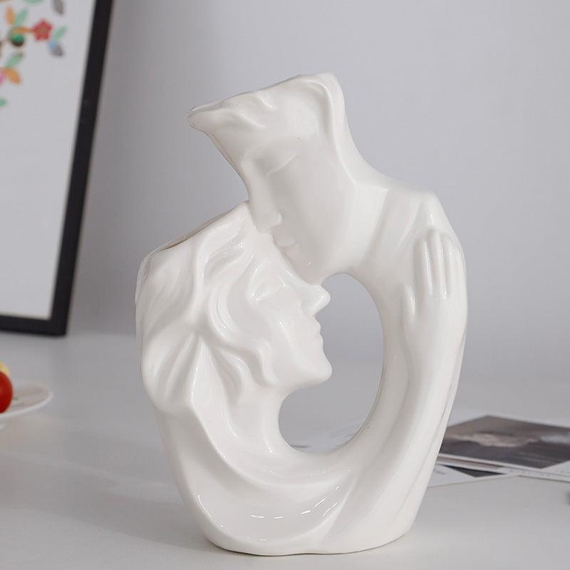 Household Figures Vase Ceramic Crafts Ornaments - Pacisia