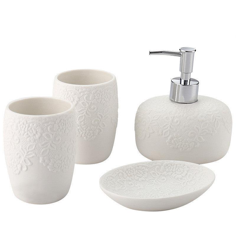 Household Goods Ceramic Toilet Wash Set - Pacisia