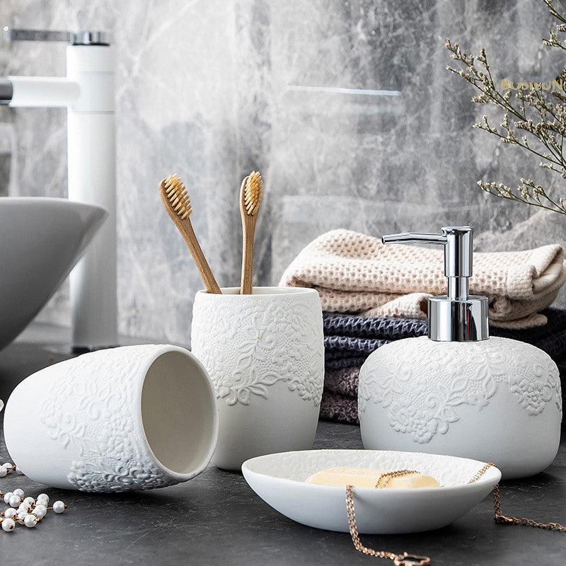 Household Goods Ceramic Toilet Wash Set - Pacisia