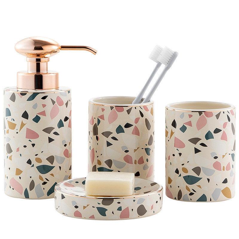 Household Items, Bathroom Set, Mouthwash Cup, Hotel Bathroom, Nordic Style Ceramic Wash Set - Pacisia