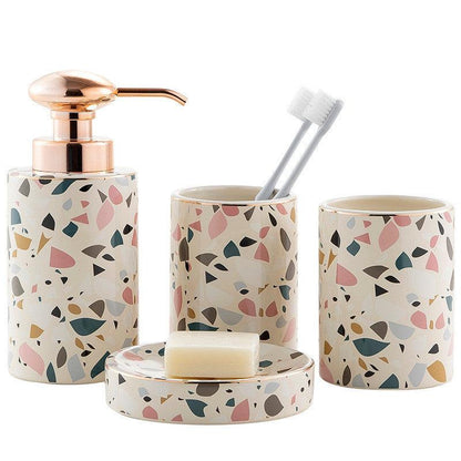 Household Items, Bathroom Set, Mouthwash Cup, Hotel Bathroom, Nordic Style Ceramic Wash Set - Pacisia