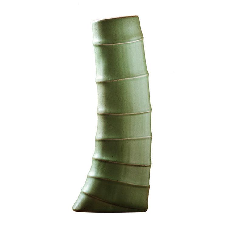 Imitation Bamboo Vase And Flower Arrangement Chinese Model House Furniture - Pacisia
