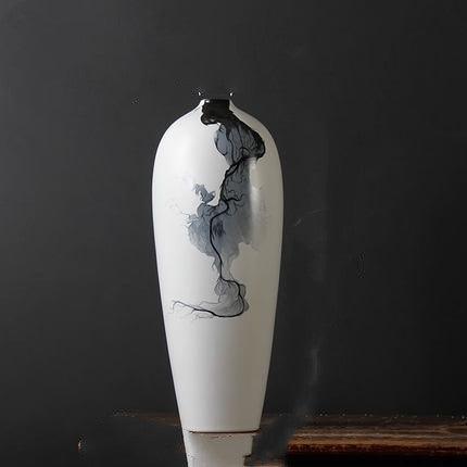 Ink Creative Ceramics New Chinese Style Vase Simple And Individual Home Decoration Ornaments - Pacisia