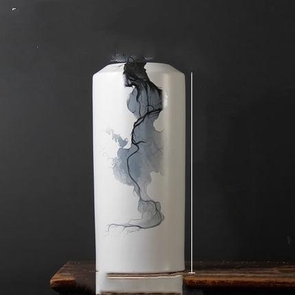 Ink Creative Ceramics New Chinese Style Vase Simple And Individual Home Decoration Ornaments - Pacisia