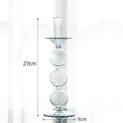 Ins Home Decoration Glass Candle Holder Vase Props - Pacisia