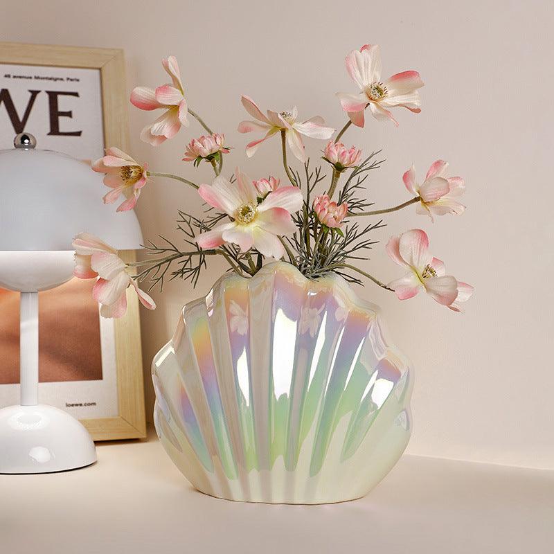 Ins Wind Shell Ceramic Vase Ornaments - Pacisia