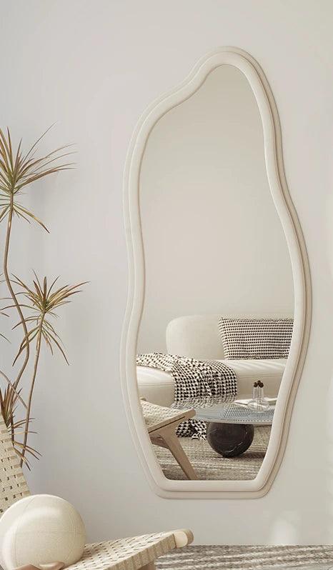 Internet celebrity full body home light luxury style dressing mirror wall mounted French retro floor mirror bedroom - Pacisia