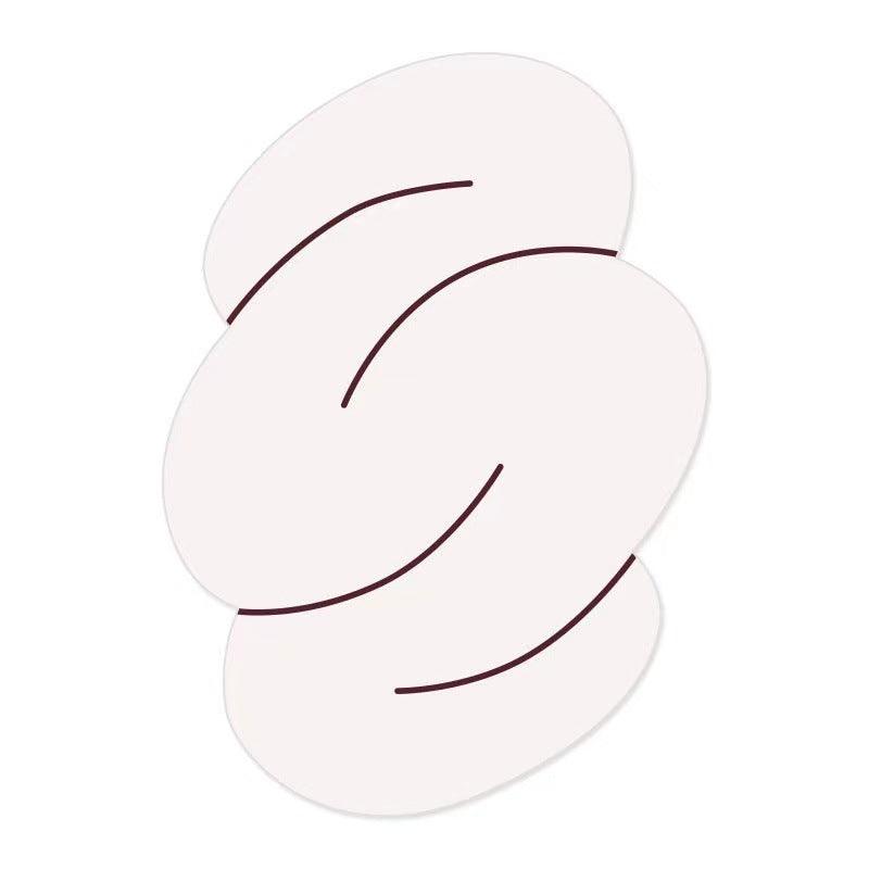 Japanese Cashmere Carpet Cream Line Cloud Simple - Pacisia