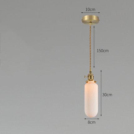 Japanese Style Ceramic Bedside Chandelier Retro Dining Room - Pacisia