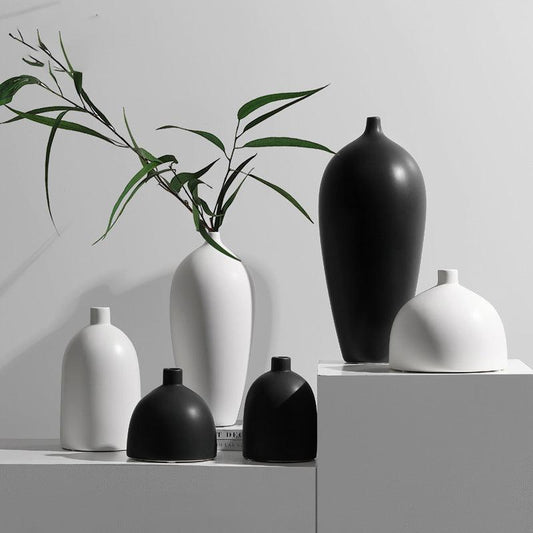 Japanese Zen Ceramic Dried Flower Vase Decoration - Pacisia