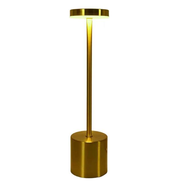 Simple LED Rechargeable Touch Metal Table Lamp Three Colors Bedside Creative Ambient Light Bar Outdoor Decoration Night Light - Pacisia
