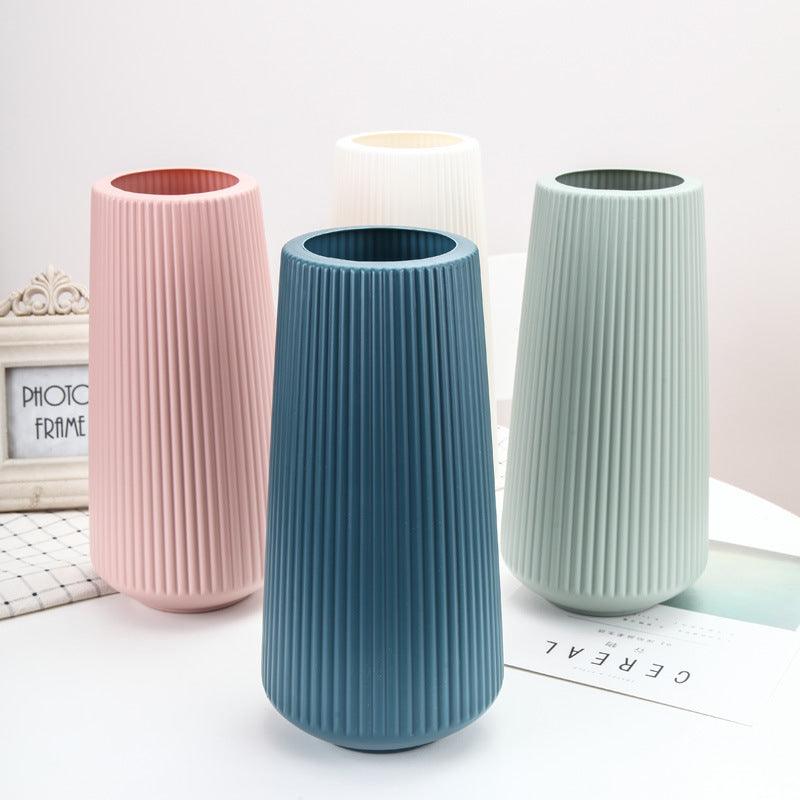 Large Simple Plastic Vase Dry And Wet Flower Arrangement Container - Pacisia