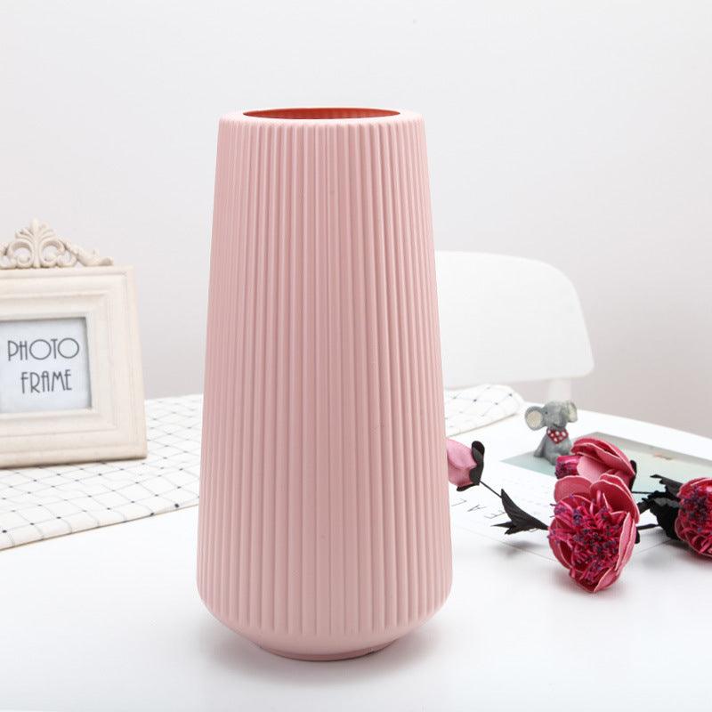 Large Simple Plastic Vase Dry And Wet Flower Arrangement Container - Pacisia