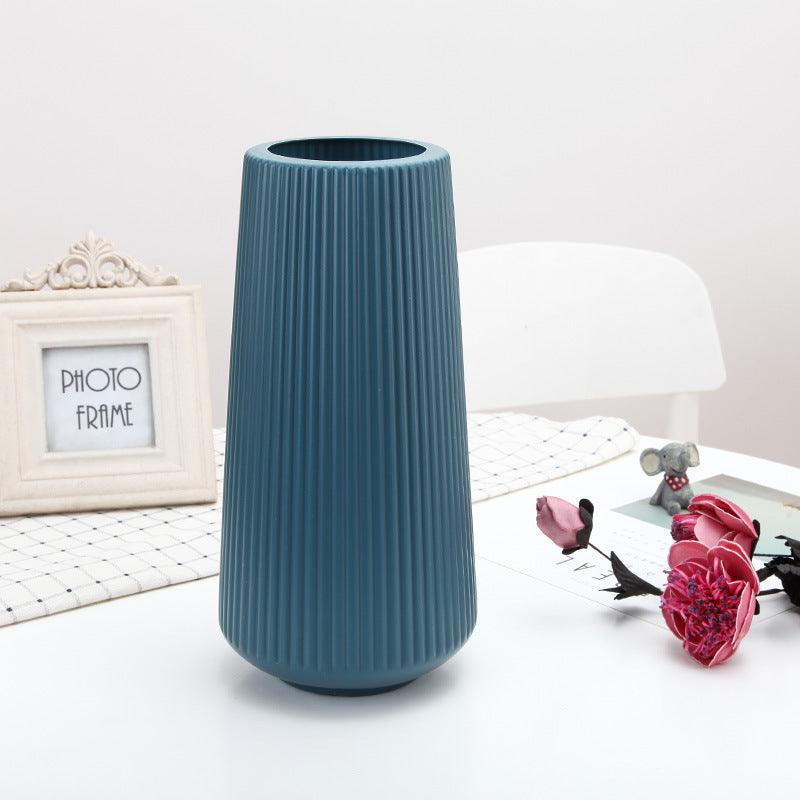 Large Simple Plastic Vase Dry And Wet Flower Arrangement Container - Pacisia