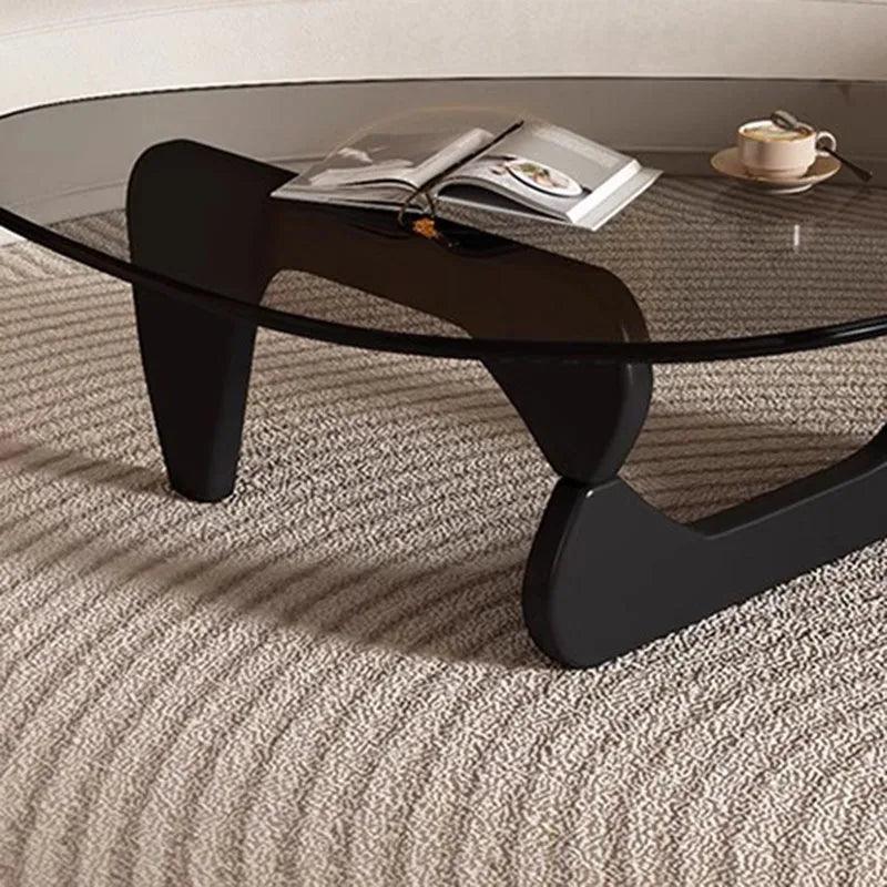 Lift Up Bedroom Coffee Table Trau Black Oval Legs Small Nordic Coffee Table Mesa Lateral Balcony Stoliki Do Kawy Furniture - Pacisia