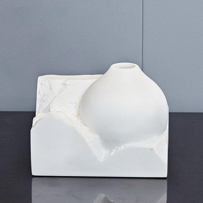 Light and luxurious white vase ornaments - Pacisia