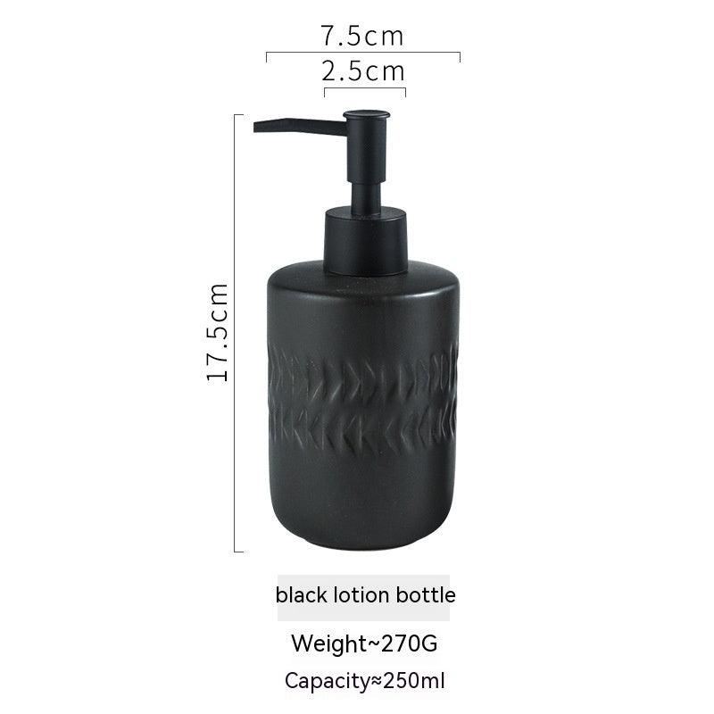 Light Luxury Ceramic Hand Sanitizer Shower Gel Shampoo Press Bottle - Pacisia