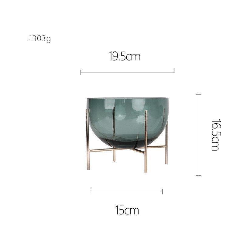 Light Luxury Glass Water Droplet Floor Large Vase - Pacisia