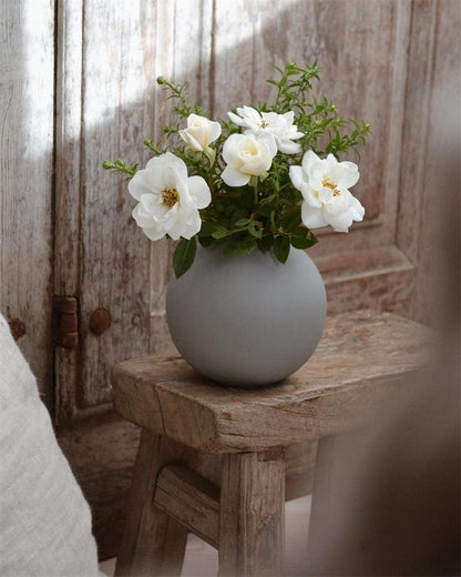 Light Luxury Round Ceramic Living Room Tabletop Vase Decoration Ornaments - Pacisia