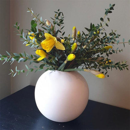 Light Luxury Round Ceramic Living Room Tabletop Vase Decoration Ornaments - Pacisia