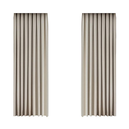 Living Room Bedroom Wheat Grain Solid Color Curtains - Pacisia