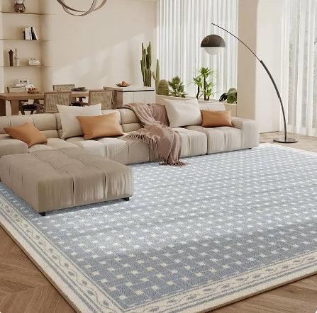 Living Room Carpet Checkerboard Bedroom Floor Cushion Sofa Coffee Table Blanket Dirt Resistant - Pacisia