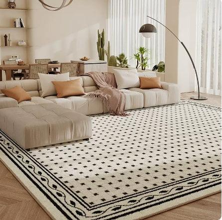Living Room Carpet Checkerboard Bedroom Floor Cushion Sofa Coffee Table Blanket Dirt Resistant - Pacisia