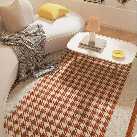 Living Room Carpet Checkerboard Bedroom Floor Cushion Sofa Coffee Table Blanket Dirt Resistant - Pacisia