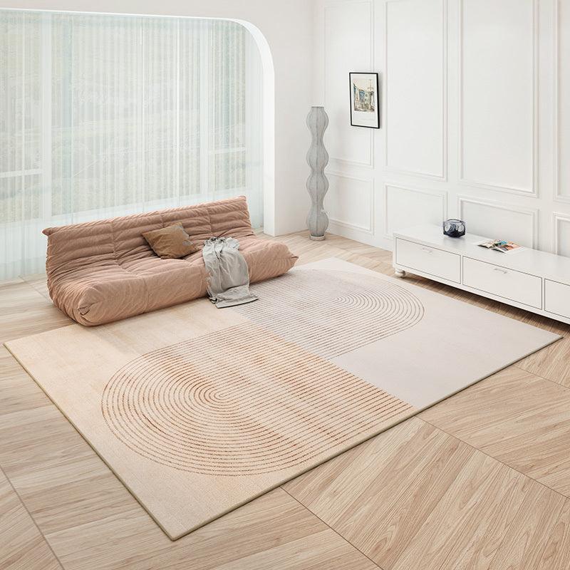 Living Room Coffee Table Mat, Light Luxury Household Simple Cream Style Carpet - Pacisia