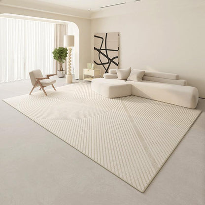 Living Room Coffee Table Mat, Light Luxury Household Simple Cream Style Carpet - Pacisia