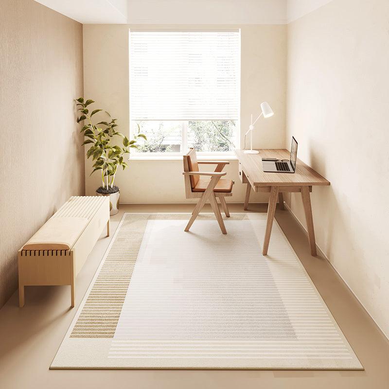 Living Room Coffee Table Mat, Light Luxury Household Simple Cream Style Carpet - Pacisia