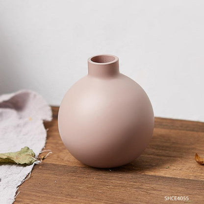 Living Room Dried Flower Flower Arrangement Ceramic Vase - Pacisia