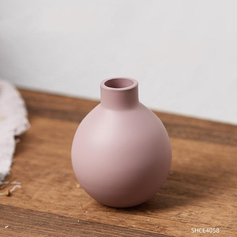 Living Room Dried Flower Flower Arrangement Ceramic Vase - Pacisia