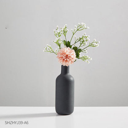 Living Room Dried Flower Flower Arrangement Ceramic Vase - Pacisia