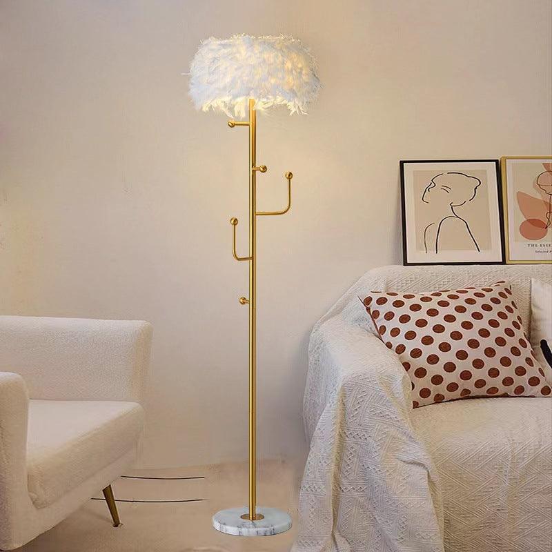 Living Room Hanger Decoration Feather Floor Lamp - Pacisia