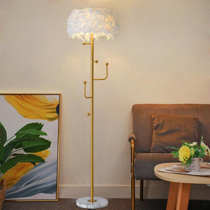 Living Room Hanger Decoration Feather Floor Lamp - Pacisia
