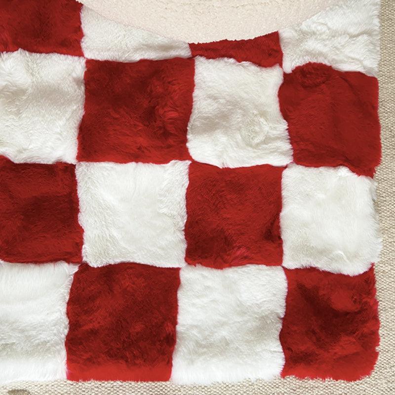 Living Room Sofa Chessboard Rabbit Hair Soft Carpet - Pacisia
