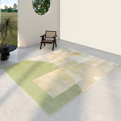 Living Room Sofa Table Carpet Household Green Abstract Loop Carpet Bedroom Bedside Blanket One Piece Dropshipping - Pacisia