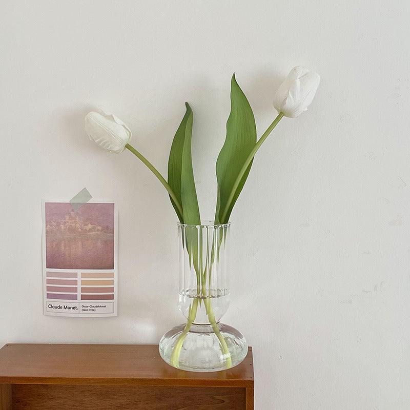Living Room Striped Glass Vase Ornament - Pacisia